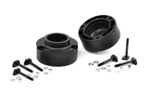 Ram 3500 Suspension Lift Kit - Front - Rough Country - 2.5 Inch Leveling Kit with Premium N3 Shock Absorbers or M1 Monotube Shocks - '11-'12